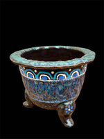 Carica l'immagine nel visualizzatore Galleria, Vaso per Neofinetia smaltato a coppa