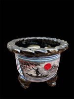 Carica l'immagine nel visualizzatore Galleria, Vaso per Neofinetia smaltato a coppa