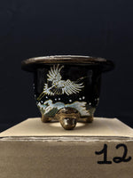 Carica l'immagine nel visualizzatore Galleria, Vaso per Neofinetia - Nishikibachi 錦鉢 - Japan Imported - misura 3.3" cod.12