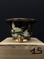 Carica l'immagine nel visualizzatore Galleria, Vaso per Neofinetia - Nishikibachi 錦鉢 - Japan Imported - misura 3.3" cod.15