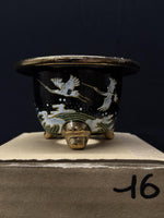 Carica l'immagine nel visualizzatore Galleria, Vaso per Neofinetia - Nishikibachi 錦鉢 - Japan Imported - misura 3.3" cod.16