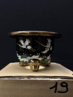 Carica l'immagine nel visualizzatore Galleria, Vaso per Neofinetia - Nishikibachi 錦鉢 - Japan Imported - misura 3.3" cod.19