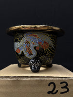 Carica l'immagine nel visualizzatore Galleria, Vaso per Neofinetia - Nishikibachi 錦鉢 - Japan Imported - misura 3.5" cod.23