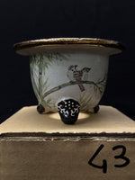 Carica l'immagine nel visualizzatore Galleria, Vaso per Neofinetia - Nishikibachi 錦鉢 - Japan Imported - misura 3.3" cod.43