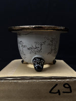 Carica l'immagine nel visualizzatore Galleria, Vaso per Neofinetia - Nishikibachi 錦鉢 - Japan Imported - misura 3.3" cod.49