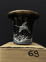 Carica l'immagine nel visualizzatore Galleria, Vaso per Neofinetia - Nishikibachi 錦鉢 - Japan Imported - misura 3.3" cod.69
