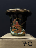 Carica l'immagine nel visualizzatore Galleria, Vaso per Neofinetia - Nishikibachi 錦鉢 - Japan Imported - misura 3.3" cod.70