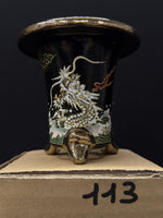 Load image into Gallery viewer, Vaso per Neofinetia - Nishikibachi 錦鉢 - Japan Imported - misura 3.3&quot; cod.113
