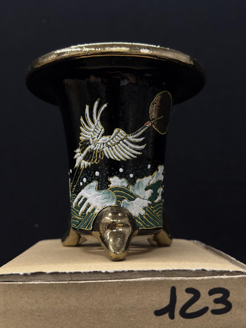 Vaso per Neofinetia - Nishikibachi 錦鉢 - Japan Imported - misura 3.3" cod.123