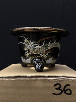 Carica l&#39;immagine nel visualizzatore Galleria, Vaso per Neofinetia - Nishikibachi 錦鉢 - Japan Imported - misura 3.3&quot; cod.36
