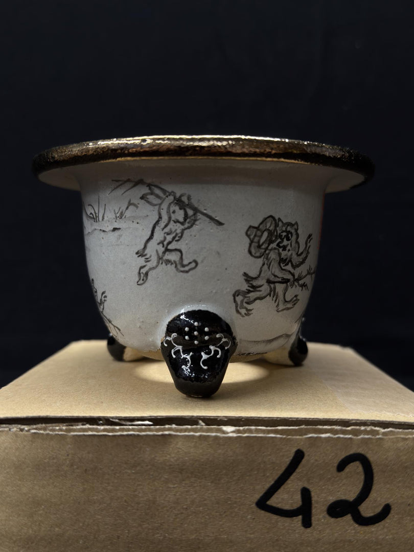 Vaso per Neofinetia - Nishikibachi 錦鉢 - Japan Imported - misura 3.3" cod.42