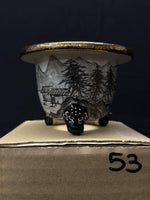 Load image into Gallery viewer, Vase for Neofinetia - Nishikibachi 錦鉢 - Japan Imported - size 3.5&quot; cod.53
