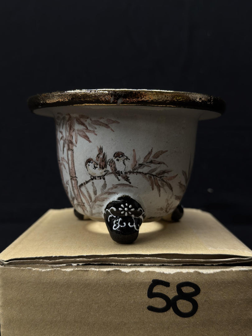 Vaso per Neofinetia - Nishikibachi 錦鉢 - Japan Imported - misura 3.5" cod.58