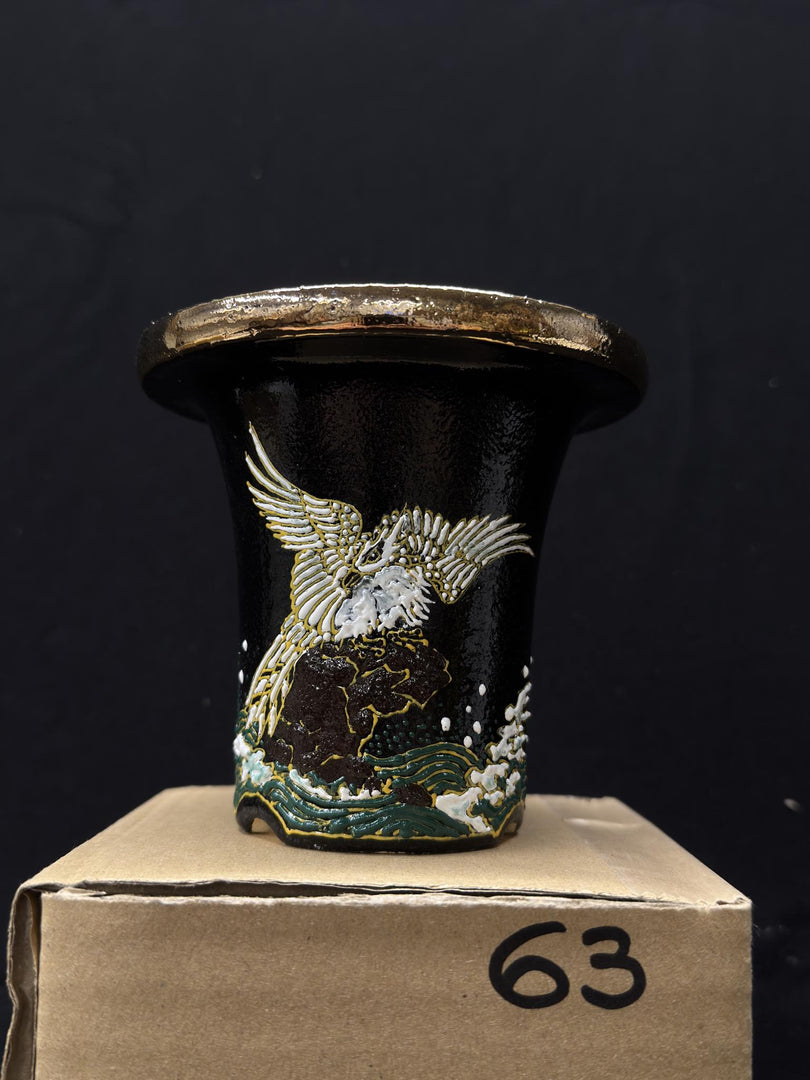 Vaso per Neofinetia - Nishikibachi 錦鉢 - Japan Imported - misura 3.5" cod.63