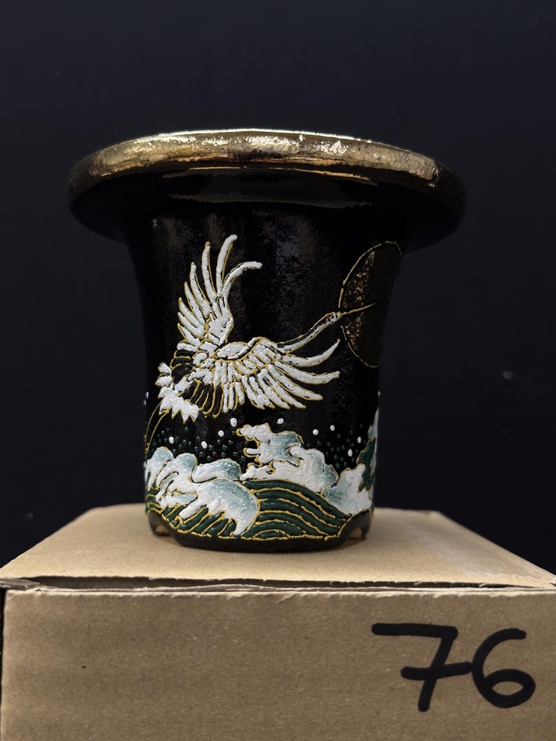 Vaso per Neofinetia - Nishikibachi 錦鉢 - Japan Imported - misura 3.3" cod.76