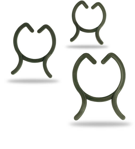 Stem retaining clips